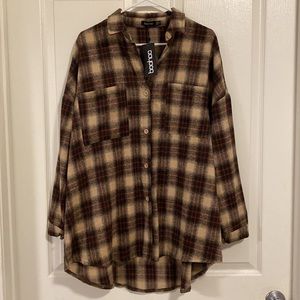 NWT boohoo flannel